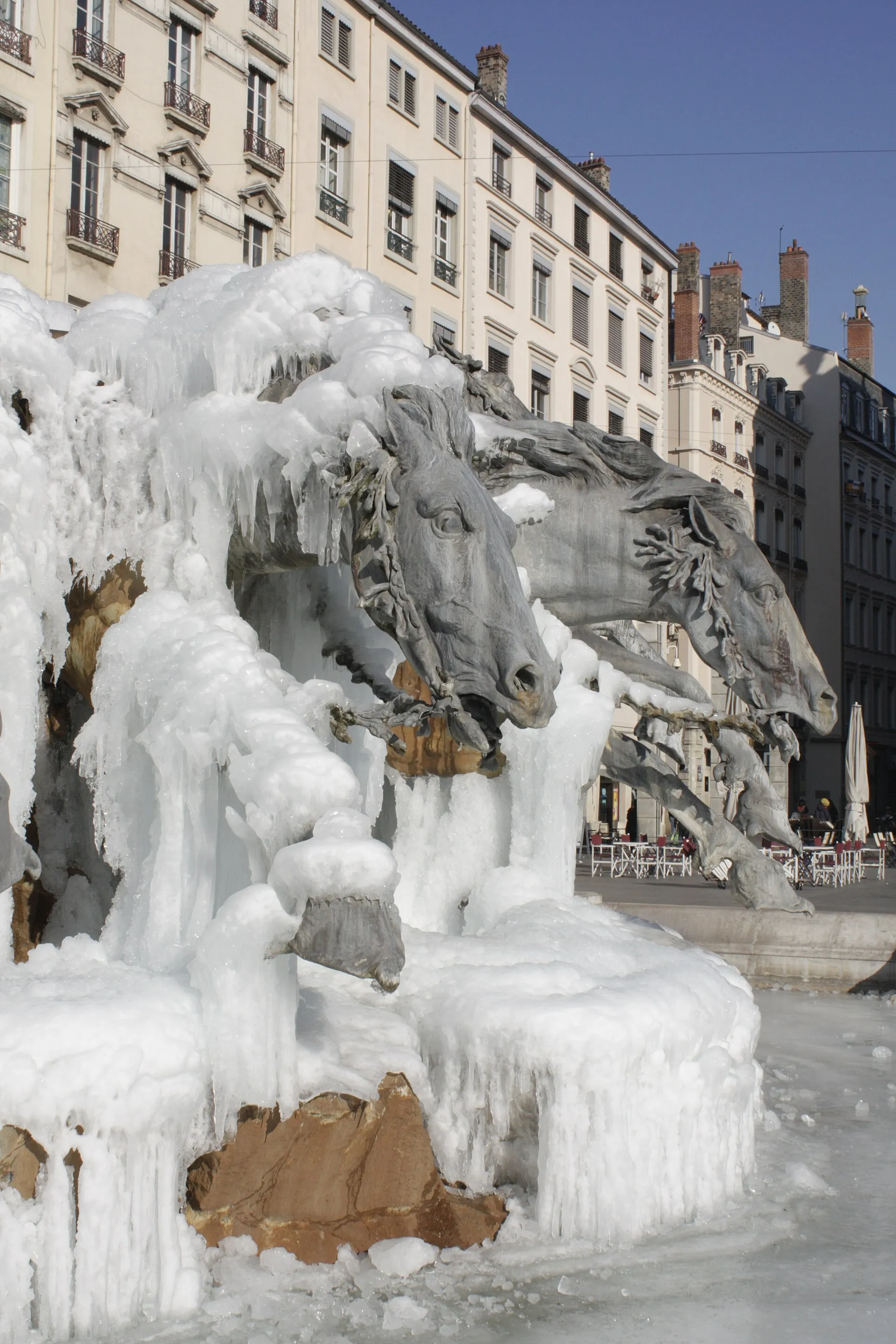 La fontaine Bartholdi, place des Terreaux à Lyon