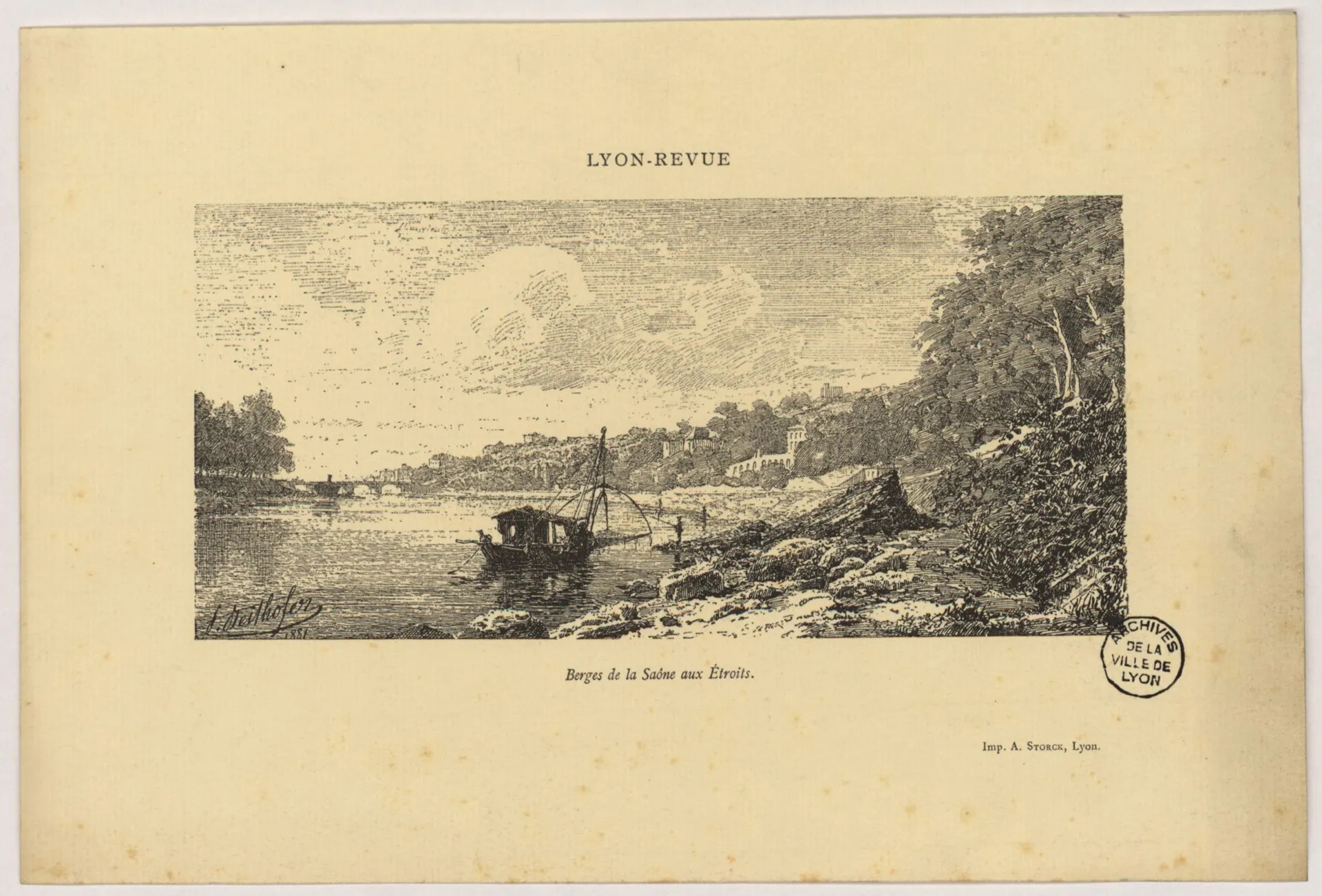 Les berges de Saône, à Lyon